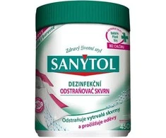 Sanytol Sanitol Dezinfekuojantis miltelinis dėmių valiklis baltiems ir spalvotiems audiniams 450g