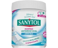 SANYTOL dezinfekuojantys dėmių valiklio milteliai baltiems skalbiniams SANYTOL 450 g