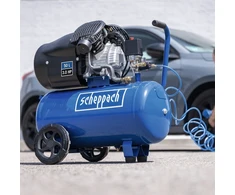Scheppach HC 53 DC Dual-Piston Oil-Lubricated Compressor, 50 L