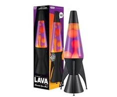 Lavazza Schylling LAVA Rocket Lava Lamp, Violetinė and Geltona, 36.8 cm