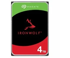 Kietasis diskas  SEAGATE NAS HDD 4TB IronWolf /5400rpm 6Gb/s/ SATA 256MB cache 3.5inch/ 24x7 CMR for NAS and RAID rackmount systems BLK