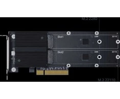 Synology Sinologija | M2D20 | Dviejų lizdų M.2 NCMe PCIe SSD adapterio kortelė grynųjų pinigų pagreitinimui GT/s | PCIe 3.0 x 8