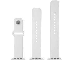 Fixed Fiksuotas | Sportiškas dirželio rinkinys Apple Watch 42/44/45 mm | 170-235 mm | Baltas | Silikonas