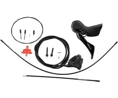 SHIMANO angle brake-set GRX BR-RX400+ST-RX610 rear/right J-kit (ST) without adapt polymer + chl BH90/170cm p