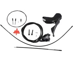 SHIMANO angle brake-set GRX BR-RX820+ST-RX820 rear/right J-kit (ST) without adapt polymer + chl BH90/170cm p
