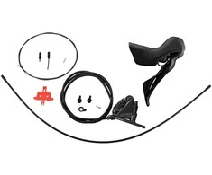 SHIMANO brake-set GRX BR-RX400+ST-RX610 front/left J-kit (ST) polymer + chl BH90/100cm for 160mm k