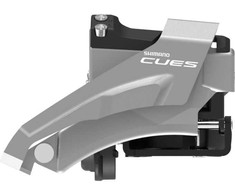 Priekinis pavarų perjungiklis Shimano CUES P-FD-U4000-L // 2x9/10-speed, Double Top Swing, 28.6/31.8/34.9 mm