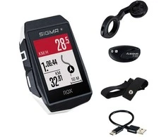Dviračio kompiuteris SIGMA ROX 11.1 Evo GPS Baltas HR Set