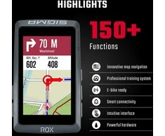 Dviračio kompiuteris SIGMA ROX 12.1 Evo GPS Night pilkas Sensor Set