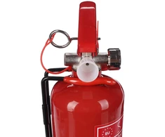 SIXTOL FIRE STOP 1kg ABC miltelinis gesintuvas, metalinis, su metaliniu laikikliu