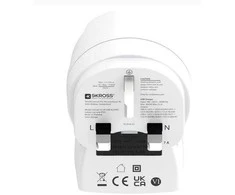 SKROSS USB kištukas (iš Europos į JK) AC20PD baltas