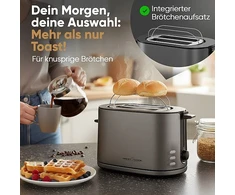 Skrudintuvas Profi Cook ProfiCook PC-TA 1291 2 griežinėliai(-ių) 950 W Antracito spalvos