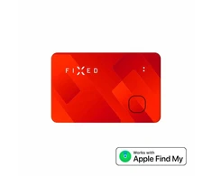 Fixed Smart tracker FIXED Tag Card s podporou Find My, bezdrátové nabíjení, oranžový