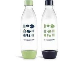 Gertuvė SodaStream FUSE bottle 2x 1 l, žalias/juodas