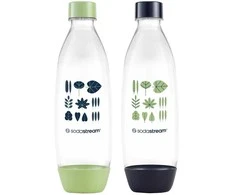 Gertuvė SodaStream FUSE bottle 2x 1 l, žalias/juodas