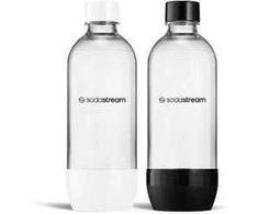SodaStream JET bottle 2x 1 l, baltas/juodas