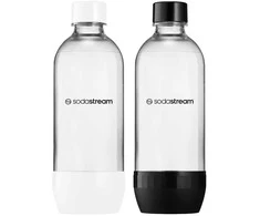 SodaStream JET bottle 2x 1 l, baltas/juodas