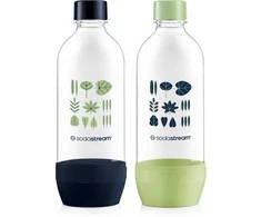 SodaStream JET bottle 2x 1 l , žalias/juodas