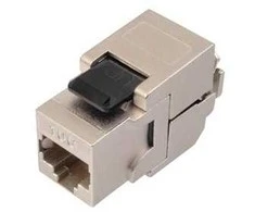 Solarix 10G samořezný Keystone CAT6A STP RJ45 SXKJ-10G-STP-BK-SA