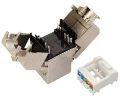 Solarix 10G samořezný Keystone CAT6A STP RJ45 SXKJ-10G-STP-BK-SA
