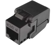 Modulis Keystone szybkozaciskowy narzędziowy SOLARIX Cat.6 UTP RJ45 juoda