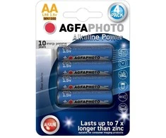 Solight AgfaPhoto Power alkaline batteries LR06/AA, blister 4pcs