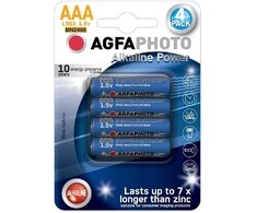 Solight AgfaPhoto Power alkaline batteries LR03/AAA, blister 4pcs