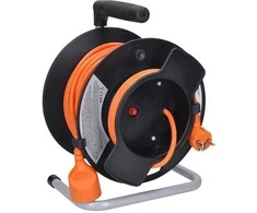 Solight drum extension lead, 1 socket, 25m, oranžinis cable, 3x 1,5mm2