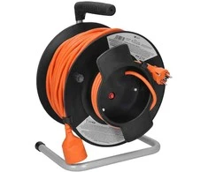 Solight būgno ilgintuvas, 1 lizdas, 50m, oranžinis laidas, 3x 1,5mm2