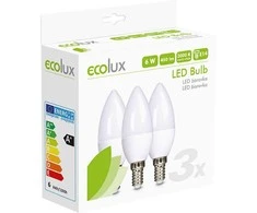 Solight ECOLUX LED lemputė Ecolux (E14) 3 pak. 6W