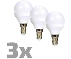 Solight ECOLUX LED lemputė (E14) 6W 3 pak