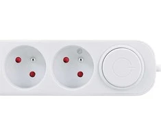 Solight extension cable 3 sockets, USB A+C 20W PD, 5m, 3 x 1mm2, baltas, switch