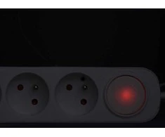 Solight extension cable 3 sockets, USB A+C 20W PD, 5m, 3 x 1mm2, baltas, switch