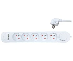 Solight ilgintuvas 5 lizdai baltos spalvos