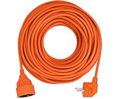Solight prailginimo laidas - jungtis, 1 lizdas, 30 m, 3 x 1,5 mm2, oranžinis