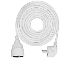 Solight prailginimo laidas - jungtis, 1 lizdas, 10m, 3 x 1,5mm2, baltas