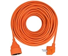 Solight prailginimo laidas - jungtis, 1 lizdas, 10m, 3 x 1mm2, oranžinis