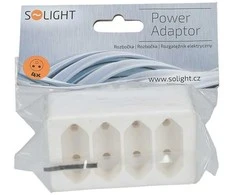 Solight hub, 4x 2,5A, baltas
