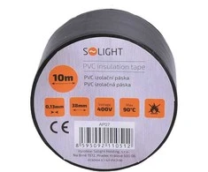 Solight Solight izolační páska, 38mm x 0,13mm x 10m, juoda