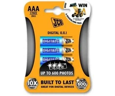 Solight JCB OXI DIGITAL alkaline battery LR03, blister 4 pcs
