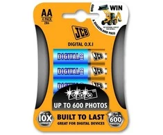 Solight JCB OXI DIGITAL alkaline battery LR06, blister 4 pcs