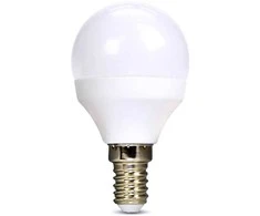 Solight LED lemputė, miniglobėlis, 4W, E14, 3000K, 340lm, baltas