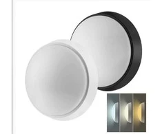 Solight LED outdoor lighting, adjustable light temperature - 3CCT, 15/18/20W, 1800lm, 22cm, 2in1 - baltas and juodas cover