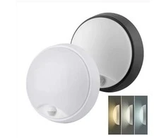 Solight LED outdoor lighting with sensor, 3 CCT, 15/18/20W, 1800lm, 22cm, 2in1 - baltas and juodas cover