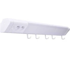 Solight LED virtuvės šviestuvas, 2x lizdas, jungiklis, 10W, 4100K, 51cm