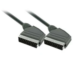 Solight SCART laidas, SCART jungtis - SCART jungtis, 21 kontaktas, 1,5 m, skersmuo 8 mm, maišelis