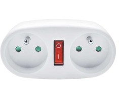 Solight jungiamoji dėžutė 2 x 10A balta