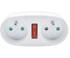 Solight jungiamoji dėžutė 2 x 10A balta
