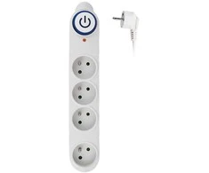 Solight Apsauga nuo viršįtampių, 150J, 4 lizdai, 1,5m, baltas