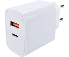 Solight USB A+C 20W greitas įkroviklis